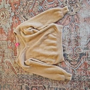 Brown v neck sweater